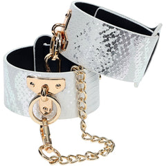 OUCH! Florence Collection - White BDSM Leg Cuffs - BONDAGE - TOYS - Mr and Mrs D's
