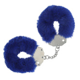OUCH! Heavy - Duty Fluffy Cuffs - Navy - Navy Fluffy Restraints - BONDAGE - TOYS - Mr and Mrs D's