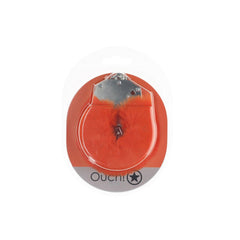 OUCH! Heavy - Duty Fluffy Cuffs - Orange - Orange Fluffy Restraints - BONDAGE - TOYS - Mr and Mrs D's