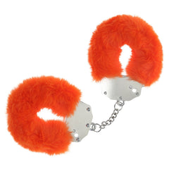 OUCH! Heavy - Duty Fluffy Cuffs - Orange - Orange Fluffy Restraints - BONDAGE - TOYS - Mr and Mrs D's