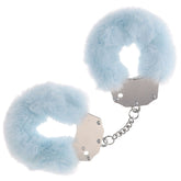 OUCH! Heavy - Duty Fluffy Cuffs - Powder Blue - Powder Blue Fluffy Restraints - BONDAGE - TOYS - Mr and Mrs D's