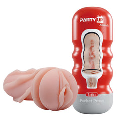 Party Up AMANDA Pocket Pussy - Flesh Vagina Stroker - Mr and Mrs D's