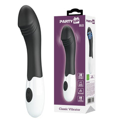 Party Up BILL Classic Vibe - Black - Black 19 cm Vibrator - Mr and Mrs D's
