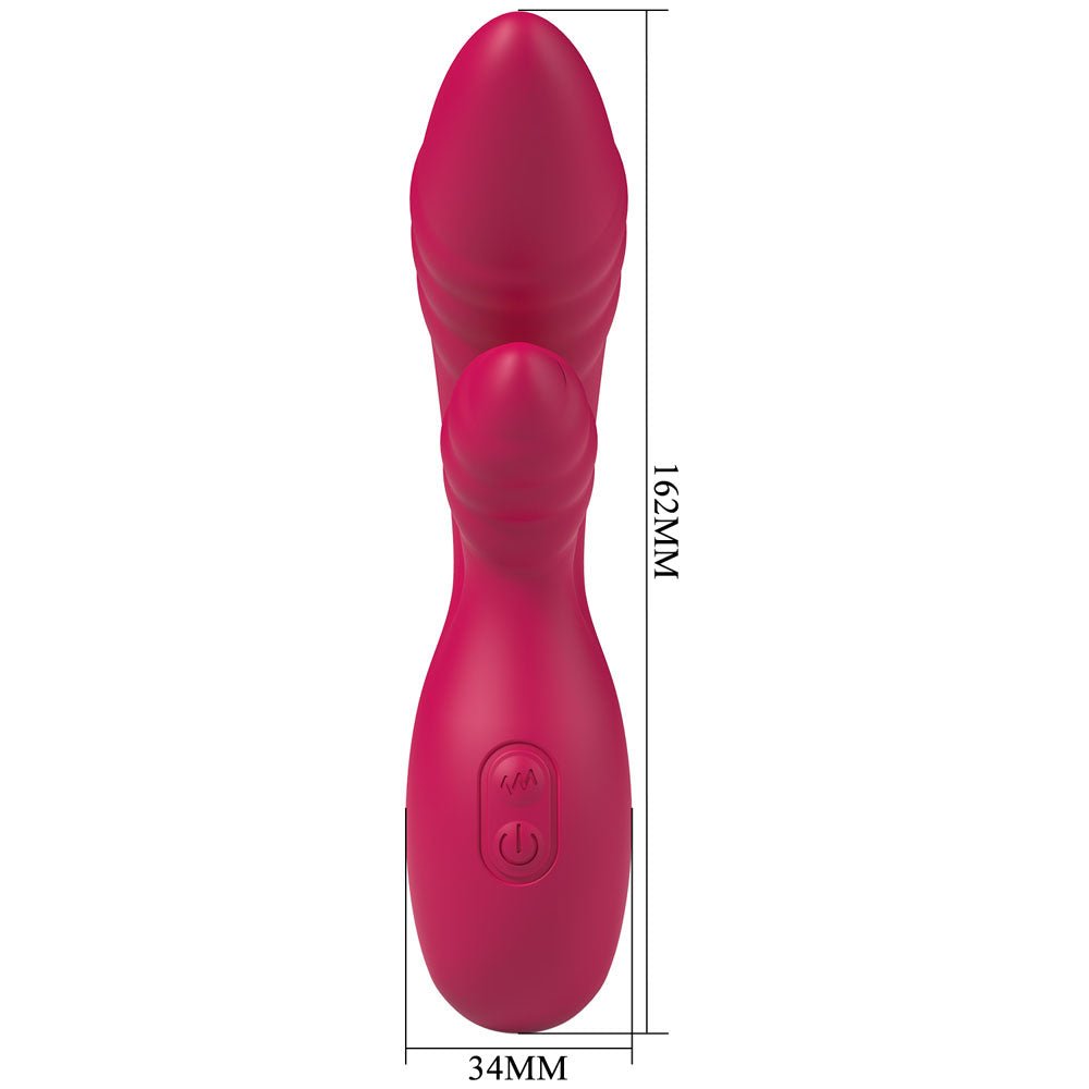Party Up DALIDA - Pink - Pink 16.2 cm USB Rechargeable Rabbit Vibrator - Mr and Mrs D's