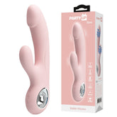Party Up DAVE Rabbit Vibe - Pink - Pink 19 cm USB Rechargeable Rabbit Vibrator - Mr and Mrs D's