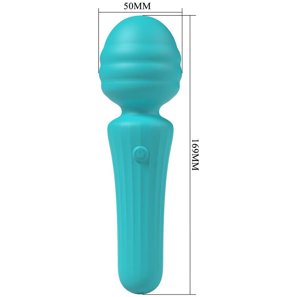 Party Up DUUNA - Teal - Teal 16.9 cm USB Rechargeable Massage Wand - Mr and Mrs D's