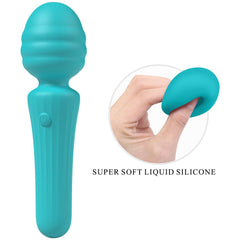 Party Up DUUNA - Teal - Teal 16.9 cm USB Rechargeable Massage Wand - Mr and Mrs D's