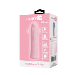 Party Up EDISON Bullet - Pink - Pink 10.3 cm USB Rechargeable Bullet - Mr and Mrs D's