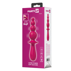 Party Up EVAJANE - Pink - Pink 17.1 cm USB Rechargeable Beaded Vibrator - Mr and Mrs D's