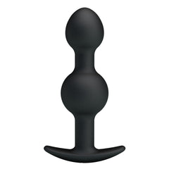 Party Up JAMES Anal Bead Plug - Black 10.4 cm Beaded Butt Plug - Mr and Mrs D's