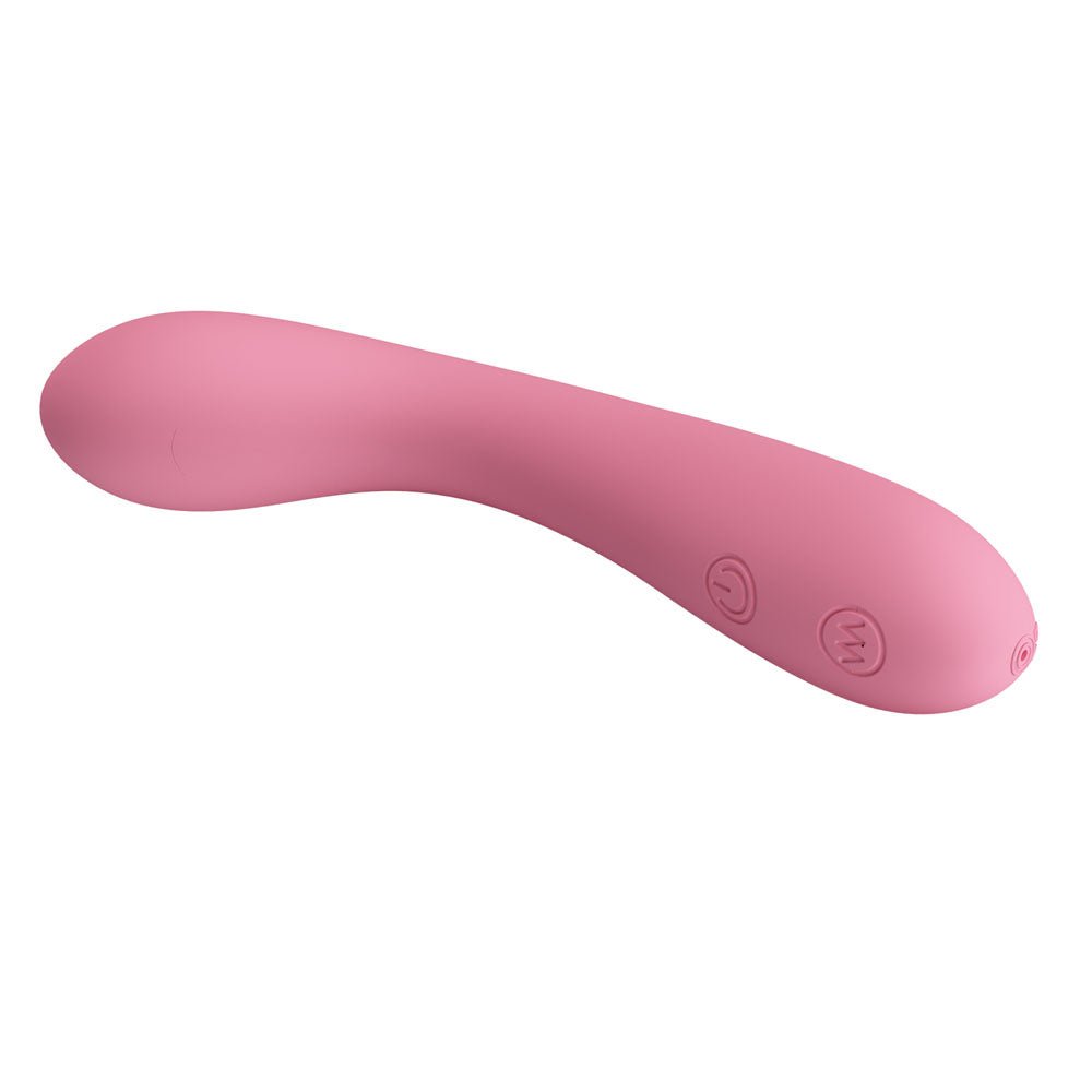 Party Up JOHN Flexible Vibe - Pink - Pink 16 cm USB Rechargeable Vibrator - Mr and Mrs D's