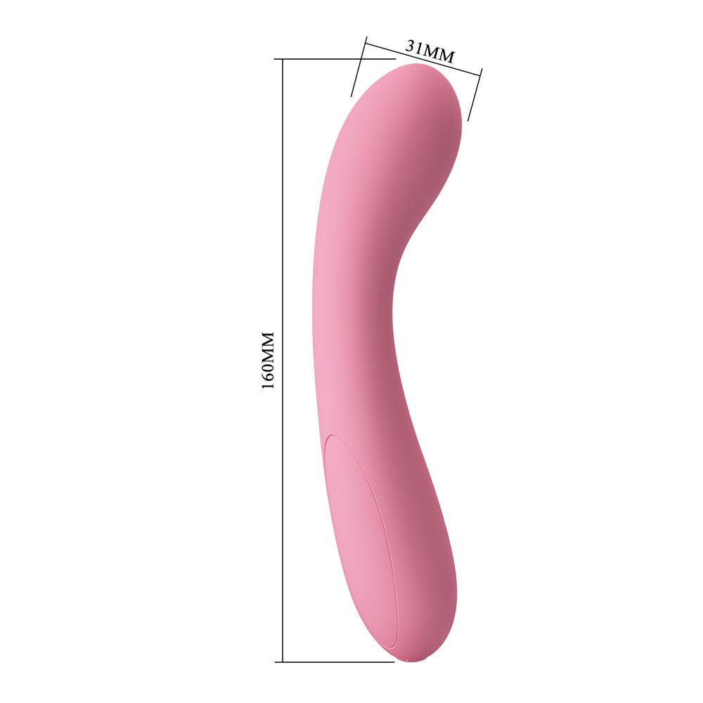 Party Up JOHN Flexible Vibe - Pink - Pink 16 cm USB Rechargeable Vibrator - Mr and Mrs D's