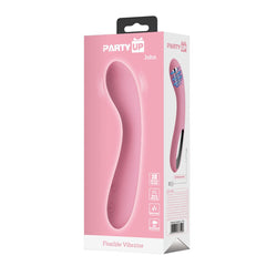 Party Up JOHN Flexible Vibe - Pink - Pink 16 cm USB Rechargeable Vibrator - Mr and Mrs D's