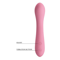 Party Up JOHN Flexible Vibe - Pink - Pink 16 cm USB Rechargeable Vibrator - Mr and Mrs D's
