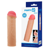 Party Up OSCAR 1 Inch Extender Sleeve - Flesh 1 Inch Penis Extender Sleeve - Mr and Mrs D's