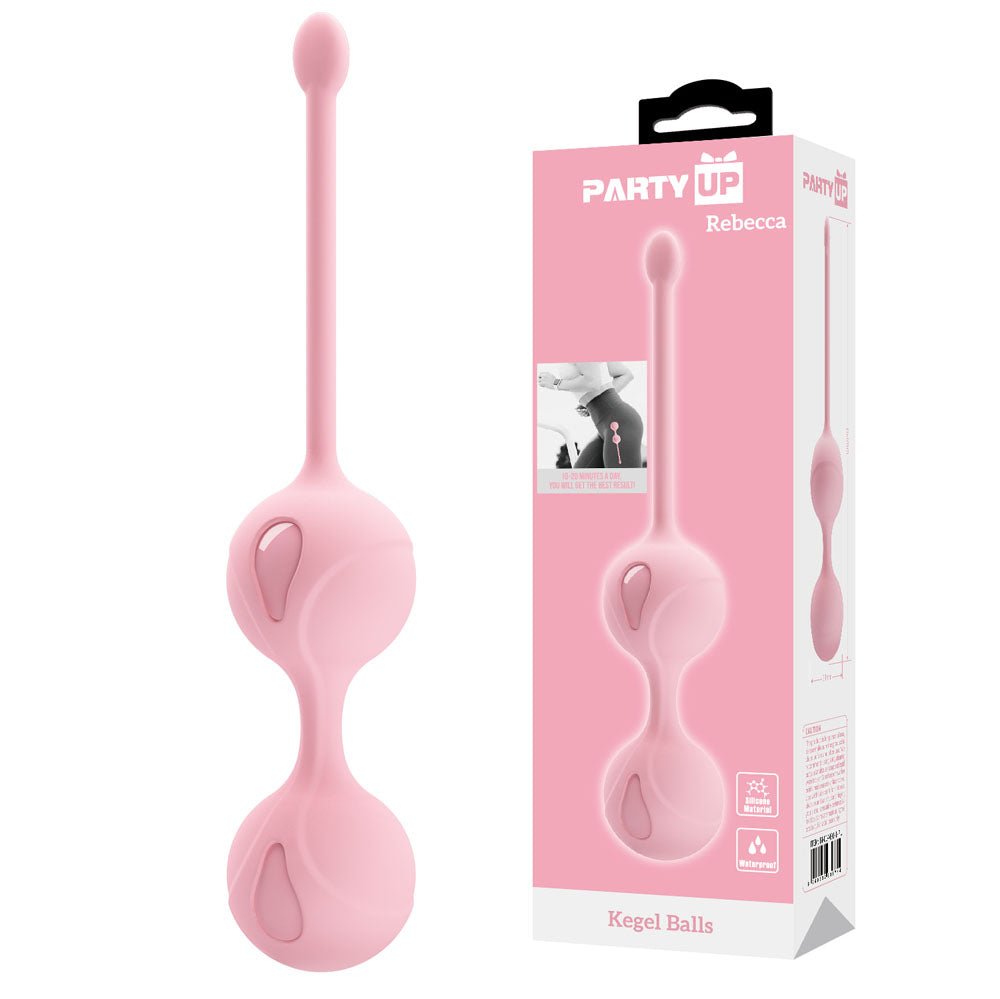 Party Up REBECCA Kegel Balls - Pink - Pink Kegel Balls - Mr and Mrs D's