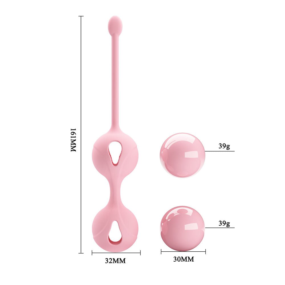 Party Up REBECCA Kegel Balls - Pink - Pink Kegel Balls - Mr and Mrs D's