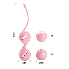 Party Up VIVIAN Kegel Balls - Pink - Pink Kegel Balls - Mr and Mrs D's