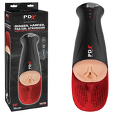 PDX Elite Fap - O - Matic Pro XL Auto Stroker Masturbator - Light - Flesh USB Rechargeable - Mr and Mrs D's