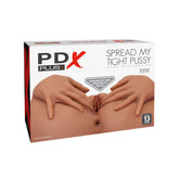 PDX Plus Spread My Tight Pussy Masturbator - Brown - Mr and Mrs D's