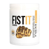 Container labeled 'FIST IT Numbing' with a gold fist graphic on a white background