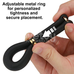 Pinnacle Pro Anyfit Stretcher - Black Adjustable Cock Ring - COCK RINGS - Mr and Mrs D's