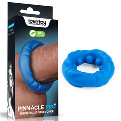 Pinnacle Pro Ridge Bump Stretcher - Blue Cock Ring - Mr and Mrs D's