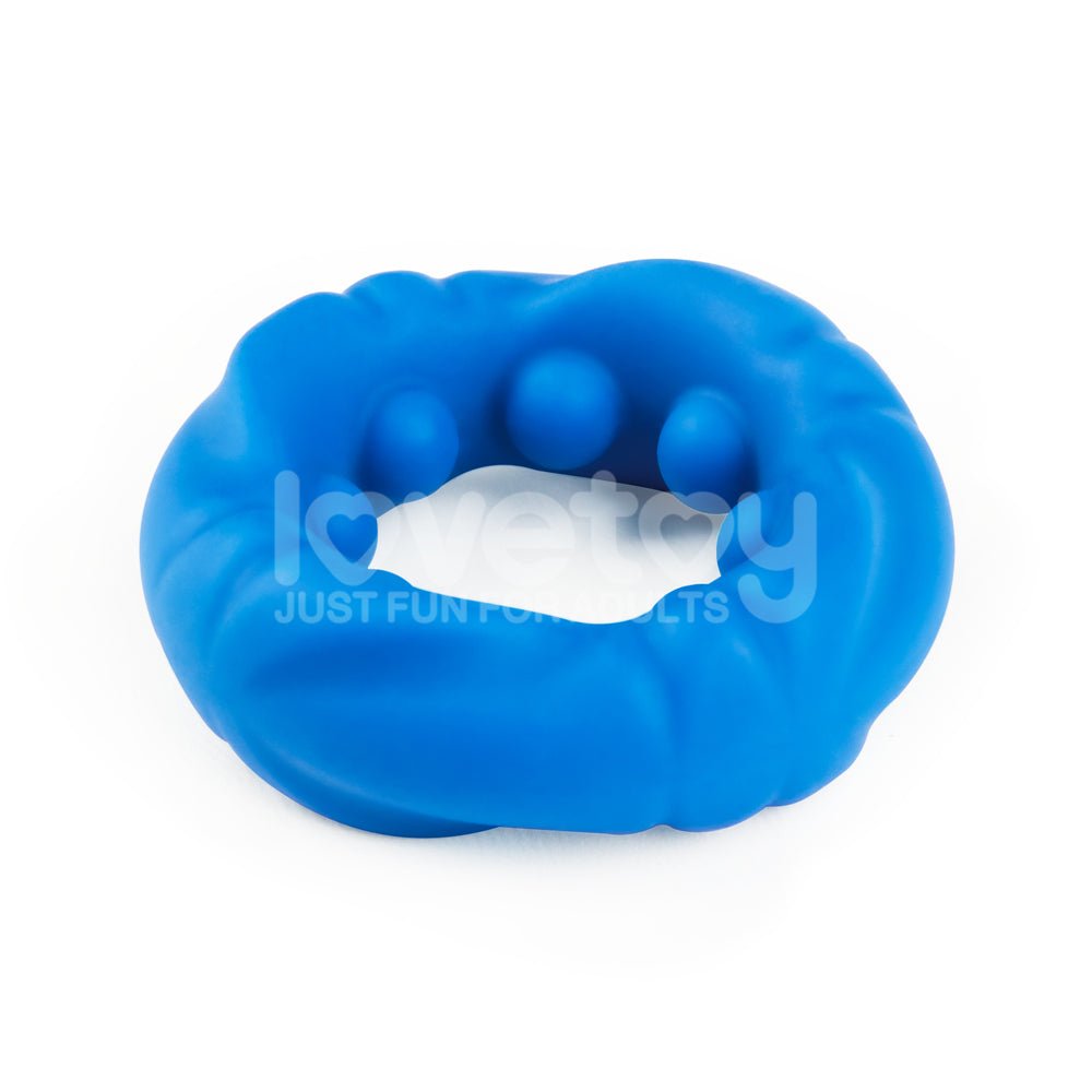 Pinnacle Pro Ridge Bump Stretcher - Blue Cock Ring - COCK RINGS - Mr and Mrs D's