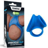 Pinnacle Pro Trio Grip Enhancer - Blue Cock & Balls Ring - COCK RINGS - Mr and Mrs D's