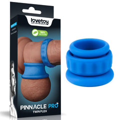 Pinnacle Pro Twin Flex - Blue Cock & Balls Rings - COCK RINGS - Mr and Mrs D's