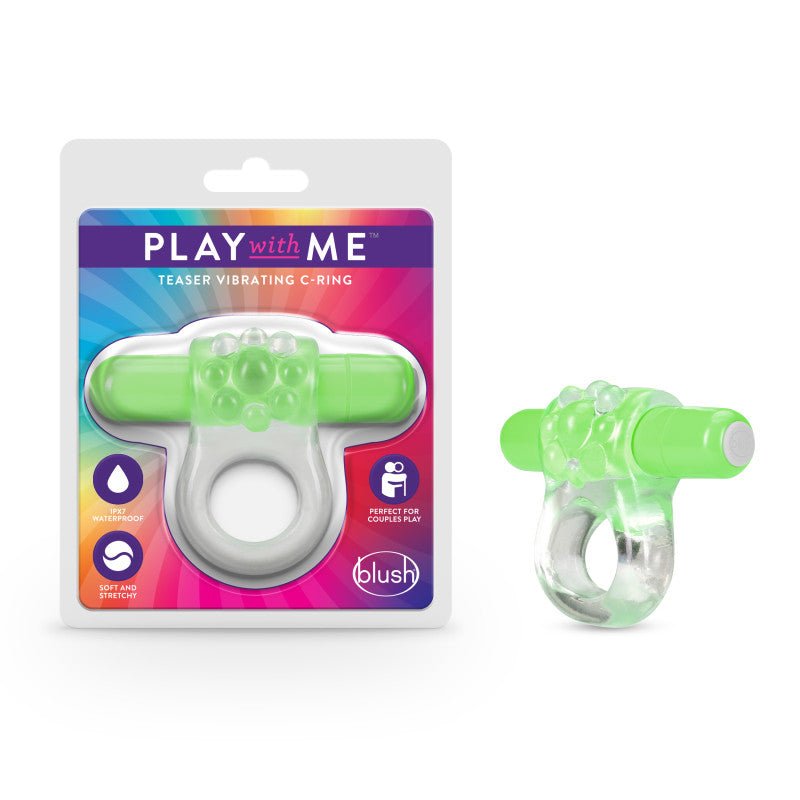 Play With Me Teaser Vibrating Cock Ring - G - COCK RINGS - Mr and Mrs D's