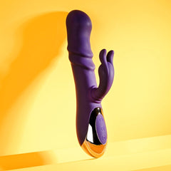 Playboy Pleasure BUNNY PUNCH - Purple 24.4 cm USB Rechargeable Twirling Rabbit Vibrator - Mr and Mrs D's