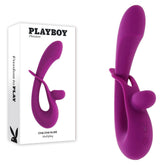 Playboy Pleasure CHA CHA SLIDE - Purple 20 cm USB Rechargeable Rabbit Vibrator - Mr and Mrs D's