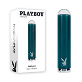 Playboy Pleasure EMERALD Glass Vibrator - Mr and Mrs D's