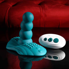 Playboy Pleasure HAVE A SEAT - Green USB Rechargeable Rideable Vibrator and Grinder Pad with Remote - Mr and Mrs D's