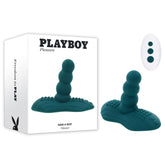 Playboy Pleasure HAVE A SEAT - Green USB Rechargeable Rideable Vibrator and Grinder Pad with Remote - Mr and Mrs D's
