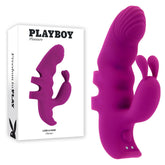 Playboy Pleasure LEND A HAND - Purple USB Rechargeable Finger Rabbit Vibrator - Mr and Mrs D's