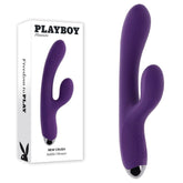 Playboy Pleasure NEW CRUSH - Purple 20.6 cm USB Rechargeable Rabbit Vibrator - VIBRATORS - Mr and Mrs D's