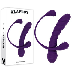Playboy Pleasure TWISTED PLAYGROUND - Purple USB Rechargeable Vibrator and Cock Ring Kit - KITS - Mr and Mrs D's
