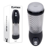 Playboy Pleasure WHIRLWIND - Clear USB Rechargeable Thrusting and Spinning Auto Stroker - MASTURBATORS - Mr and Mrs D's