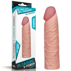 Pleasure X - Tender 1'' Sleeve - Flesh 2.5 cm (1'') Penis Extension Sleeve - SLEEVES - Mr and Mrs D's