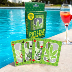 Pot Leaf Playing Cards - Waterproof Novelty Playing Cards - GAMES - Mr and Mrs D's
