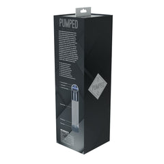 PUMPED Automatic Waterproof Penis Pump - Gunmetal/Clear USB Rechargeable - Mr and Mrs D's