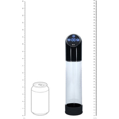 PUMPED Automatic Waterproof Pump - Black - Black/Clear USB Rechargeable Automatic Penis Pump - Mr and Mrs D's