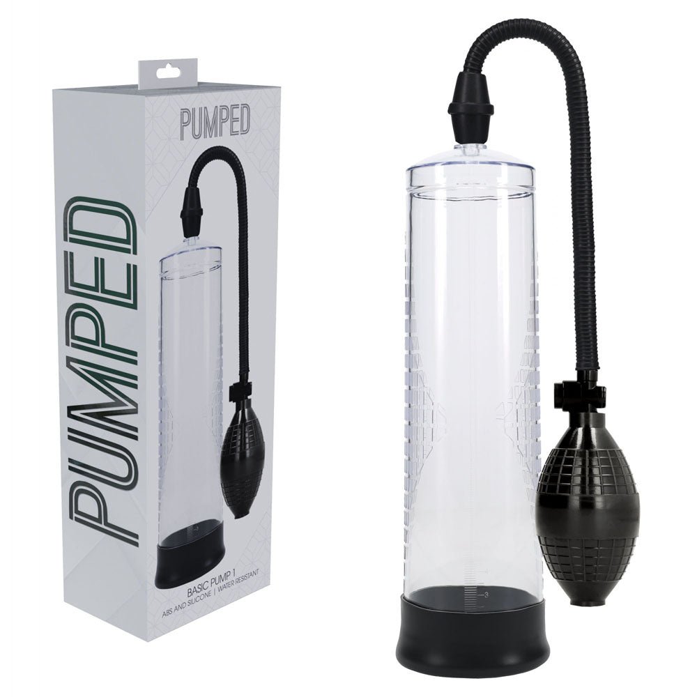 PUMPED Basic Pump 1 - Transparent - Clear Penis Pump - PUMPS - Mr and Mrs D's