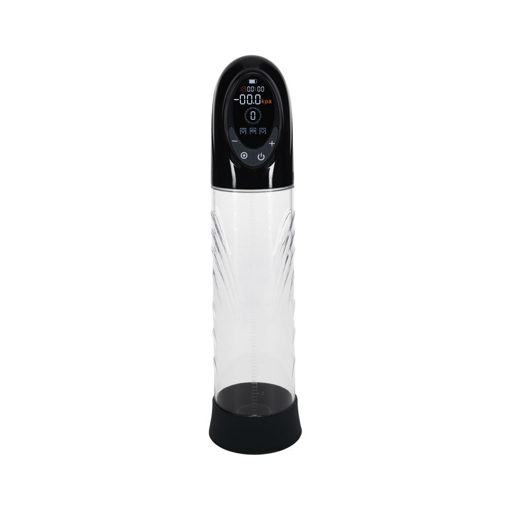 PUMPED CyberPulse Automatic Penis Pump - Black/Clear USB Rechargeable - Mr and Mrs D's