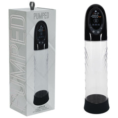 PUMPED CyberPulse Automatic Penis Pump - Black/Clear USB Rechargeable - Mr and Mrs D's