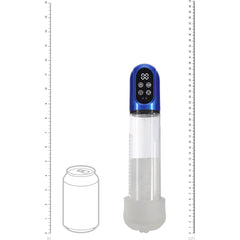 PUMPED Engage Automatic Penis Pump - Blue - Metallic Blue USB Rechargeable - Mr and Mrs D's
