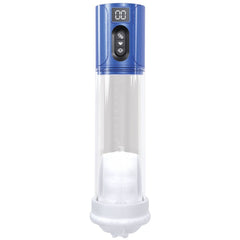 PUMPED HyperLift - Auto Penis Pump - Blue Metallic Blue/Clear USB Rechargeable - Mr and Mrs D's