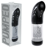 PUMPED Strokemate - Sucking Rotating and Thrusting Auto Masturbator Black/Clear USB Rechargeable - Mr and Mrs D's